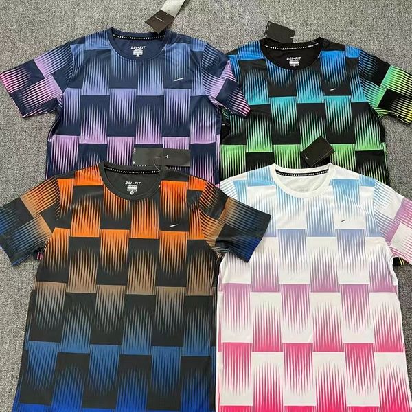 Tech graphic t shirts summer mens short sleeve ice silk t-shirt sports fitness basketball quick drying gradient stripe shirt running trainning sportswear tracksuit, 002 
Tech graphic t shirts summer mens short sleeve ice silk t-shirt sports fitness basketball quick drying gradient stripe shirt running trainning sportswear tracksuit, 002