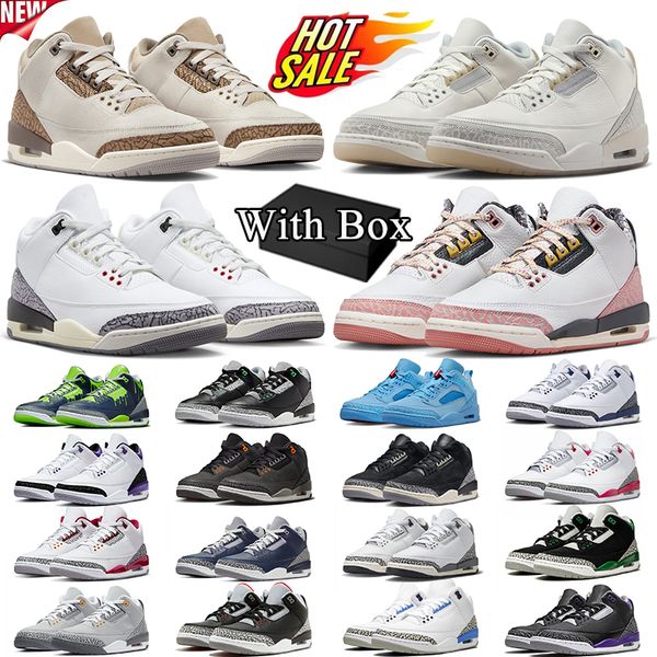 With Box Palomino 3s Jumpman 3 basketball shoes for men women White Cement Black Off Noir UNC Cool Grey Dark Iris Hugo Fire Red Georgetown sport trainers size 36-47, #37
With Box Palomino 3s Jumpman 3 basketball shoes for men women White Cement Black Off Noir UNC Cool Grey Dark Iris Hugo Fire Red Georgetown sport trainers size 36-47, #37