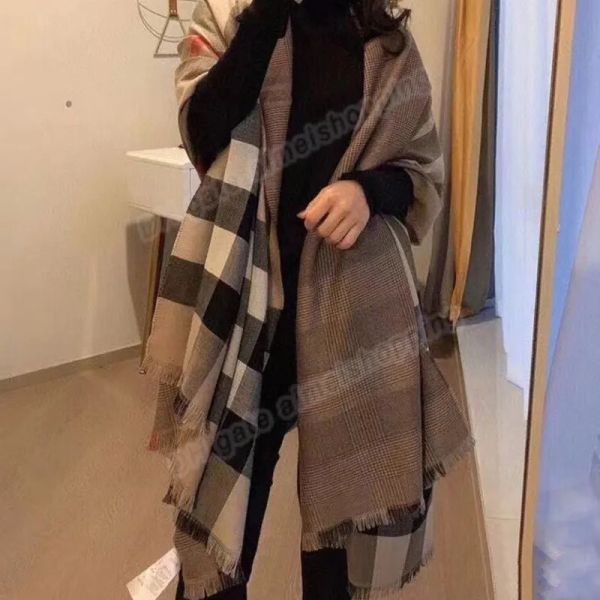 

Designer Scarf Wemon Cashmere Winter Women and Men Long Scarf Quality Headband Fashion Classic Printed Check Big Plaid Shawls