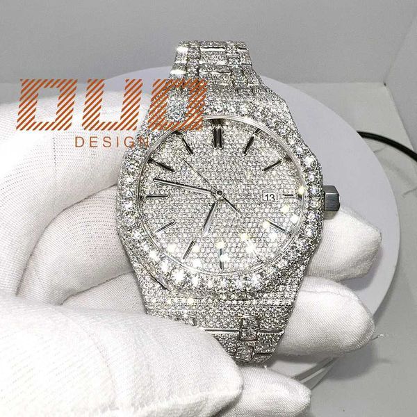 Customization Yellow Gold Diamond Mechanical Watches VVS Moissanite Watch Iced Out Watch For Men Women, Rlx
Customization Yellow Gold Diamond Mechanical Watches VVS Moissanite Watch Iced Out Watch For Men Women, Rlx