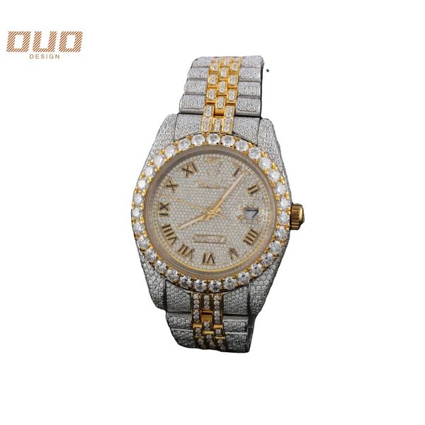 Big Face Two Tone Luxury Diamond VVS Moissanite Watch Mechanical Watches Iced Out Watch For Men Women, Rlx
Big Face Two Tone Luxury Diamond VVS Moissanite Watch Mechanical Watches Iced Out Watch For Men Women, Rlx