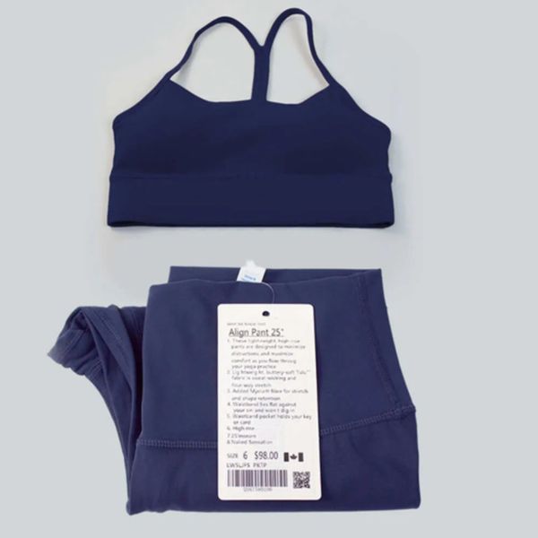 Lu Lu-008 Align Yoga Lemon Set Women 2 Pieces Sportswear Gym Top U-shape Y-shape Bra Fiess High Waist Leggings Workout Sports Clothes Tracksuits LL Jogger, Dark navy
Lu Lu-008 Align Yoga Lemon Set Women 2 Pieces Sportswear Gym Top U-shape Y-shape Bra Fiess High Waist Leggings Workout Sports Clothes Tracksuits LL Jogger, Dark navy