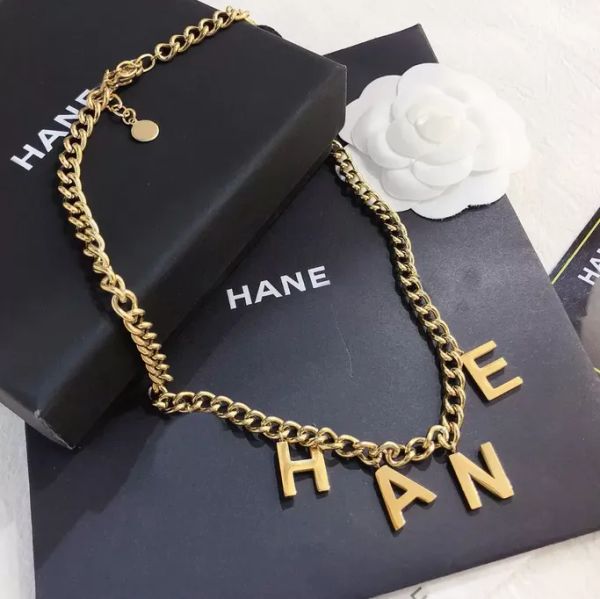 

designer Necklaces 23ss Fashionable 18K Gold Plated Stainless Steel Choker Letter Pendant Statement Fashion Womens Necklace Wedding Jewelry