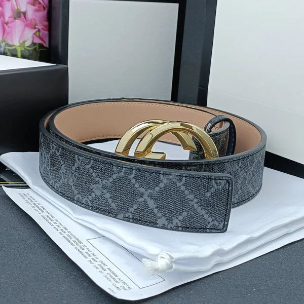 

Designer Belt Men's Genuine Leather Fashion Cowhide Width G3.8cm Belt Bronze Buckle Silver Black Gold Brand Belt AAA