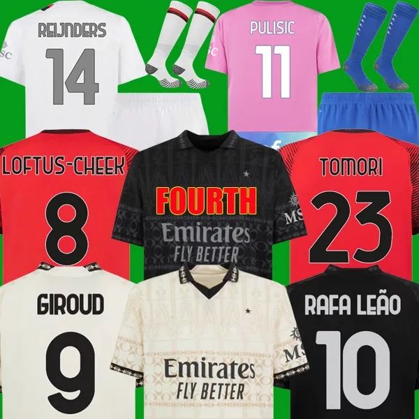 RAFA LEAO Soccer Jerseys GIROUD IBRAHIMOVIC 23 24 AC BENNACER PULISIC ROMAGNOLI CALHANOGLU REBIC 2023 2024 MILANS football shirt maillot men kids Child kit, Ivory
RAFA LEAO Soccer Jerseys GIROUD IBRAHIMOVIC 23 24 AC BENNACER PULISIC ROMAGNOLI CALHANOGLU REBIC 2023 2024 MILANS football shirt maillot men kids Child kit, Ivory