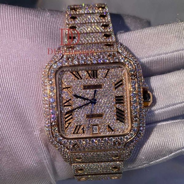 Fashion designer luxury men and women customized VVS DMoss full diamond classic luxury automatic electronic watch hip hop, 01
Fashion designer luxury men and women customized VVS DMoss full diamond classic luxury automatic electronic watch hip hop, 01