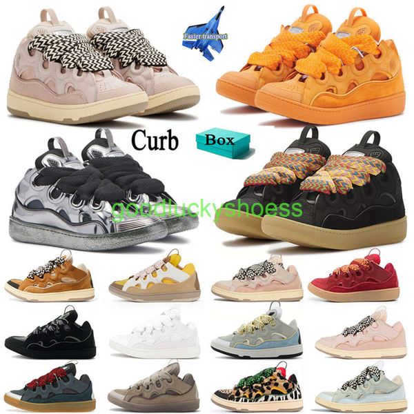 Designer Mesh Lanvns Casual Shoes Boot Men Women woven Laceup Extraordinary Sneaker Embossed Leather Sneakers Calfskin Rubber platformsole With, 17