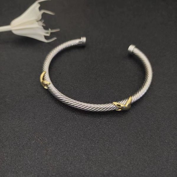 DY twisted bracelet classic luxury bracelets designer for women fashion jewelry gold silver Pearl cross diamond hip hot jewelry party wedding gift wholesale
DY twisted bracelet classic luxury bracelets designer for women fashion jewelry gold silver Pearl cross diamond hip hot jewelry party wedding gift wholesale