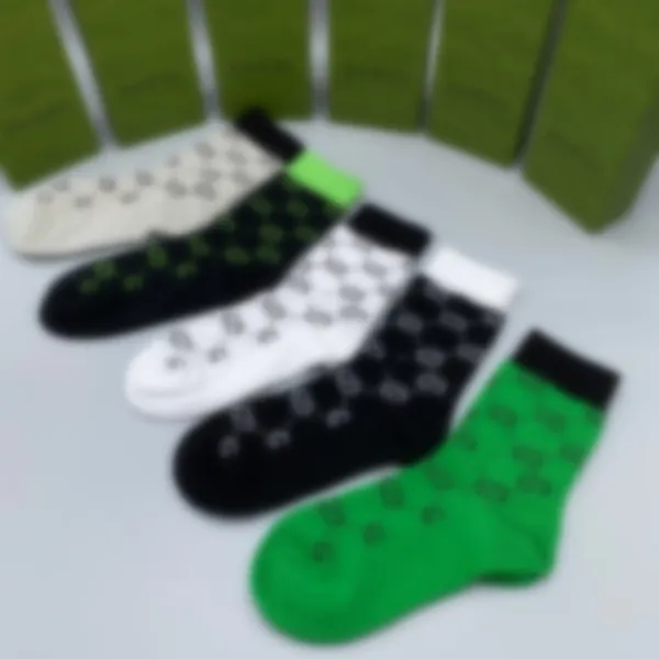 

Designer mens and womens socks five brands of luxurys sports Sock letter knit sock cotton with boxes Pure cotton breathable sports socks for men and women