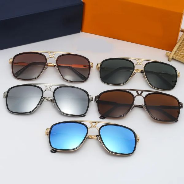 Fashion Luxury Mens Women Pilot Sunglasses Round Rectangle Double Bridge Metal Frame High Quality UV Protection Glass Lenses Luxury Designer Brand Eyewear Gifts
Fashion Luxury Mens Women Pilot Sunglasses Round Rectangle Double Bridge Metal Frame High Quality UV Protection Glass Lenses Luxury Designer Brand Eyewear Gifts