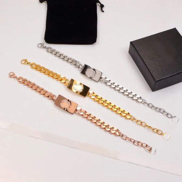 Luxury Women Girl Elegant Letter Chain Bracelets Gold Silver Rose Plated Stainless Steel Pendant Bangle Brand Designer Wristband Fashion Jewelry Accessories
Luxury Women Girl Elegant Letter Chain Bracelets Gold Silver Rose Plated Stainless Steel Pendant Bangle Brand Designer Wristband Fashion Jewelry Accessories