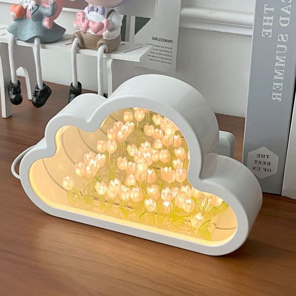 tulip Night Light Cloud Mirror Light Valentine's Day DIY Night Lights Decorative Night Lamp Bedside Table Lamp Bedroom Livingroom Desktop Decor Girls Birthday
tulip Night Light Cloud Mirror Light Valentine's Day DIY Night Lights Decorative Night Lamp Bedside Table Lamp Bedroom Livingroom Desktop Decor Girls Birthday