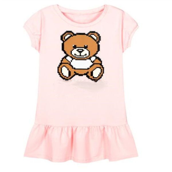 Designer girl dresses Short sleeved Classics baby skirt summer Letter printing Kid party dress kids designer clothes cartoon Child frock, Pink
Designer girl dresses Short sleeved Classics baby skirt summer Letter printing Kid party dress kids designer clothes cartoon Child frock, Pink