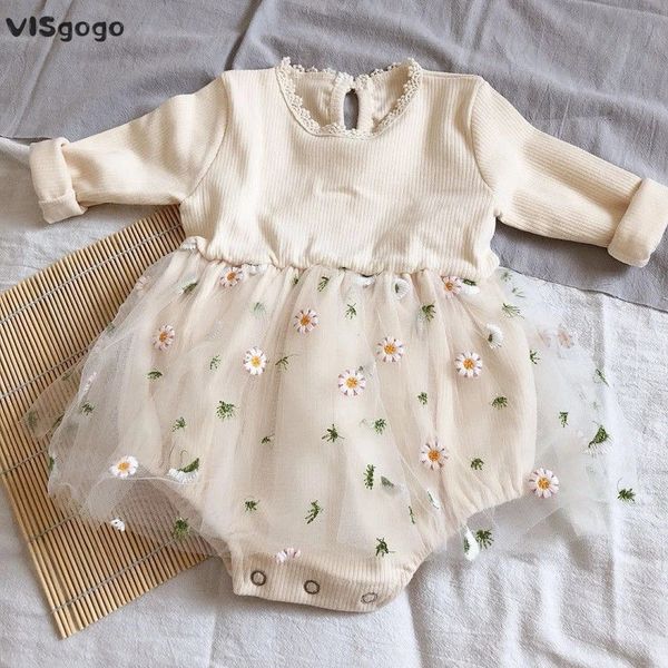 Visgogo Autumn Winter Princess Toddler Baby Girls Knit Romper Cute Long Sleeve Crewneck Bodysuits Floral Tutu Dress 240220, As picture
Visgogo Autumn Winter Princess Toddler Baby Girls Knit Romper Cute Long Sleeve Crewneck Bodysuits Floral Tutu Dress 240220, As picture