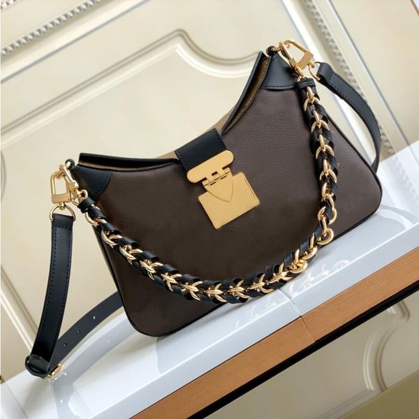 Handbag Luxury Bag Designer Classic Ladies Crossbody with Braided Chain Buckle Strap Beach bag Makeup bag, Brown
Handbag Luxury Bag Designer Classic Ladies Crossbody with Braided Chain Buckle Strap Beach bag Makeup bag, Brown