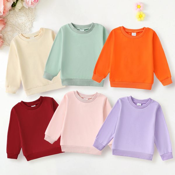 Basic Tops for Toddler Girls Solid Color Comfortable Long Sleeve Crew Neck Sweatshirt Fall and Winter Baby Girl 240301, Orange
Basic Tops for Toddler Girls Solid Color Comfortable Long Sleeve Crew Neck Sweatshirt Fall and Winter Baby Girl 240301, Orange