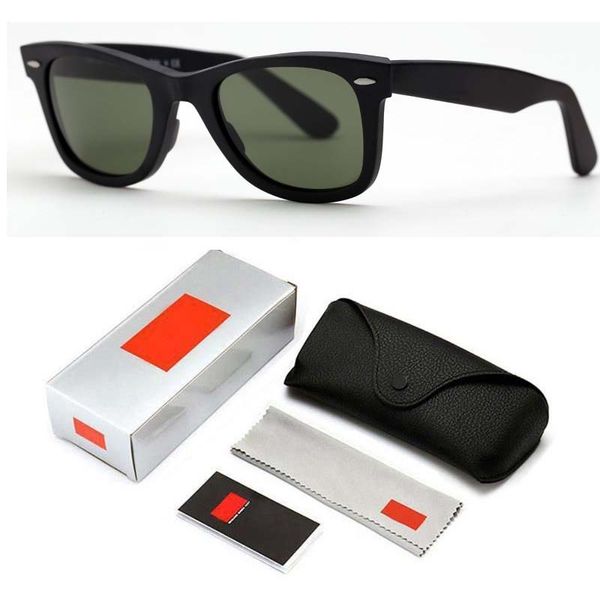 

2024 Fashion Men Women Traveler Style Wayfarer Sunglasses Vintage Ray Brand Design Sun Glasses Oculos De Sol Ban with box