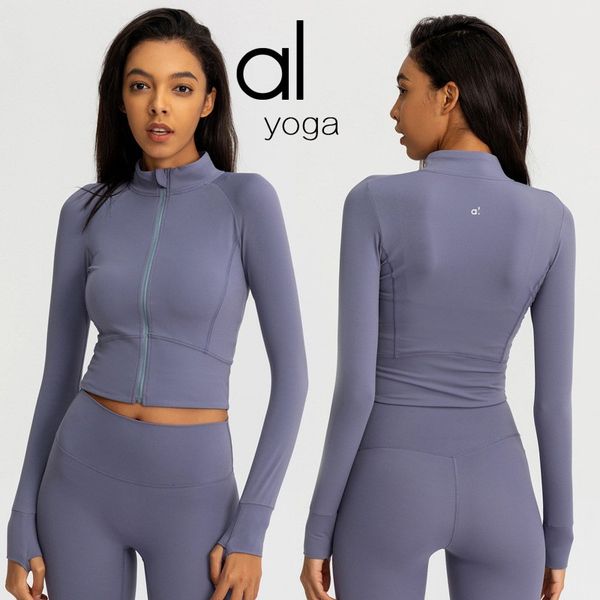 Yoga AL Womendefines Workout Sport Coat Fiess Jacket Sports Quick Dry Activewear Top Solid Zip Up Sweatshirt Sportwear Set s wear
Yoga AL Womendefines Workout Sport Coat Fiess Jacket Sports Quick Dry Activewear Top Solid Zip Up Sweatshirt Sportwear Set s wear