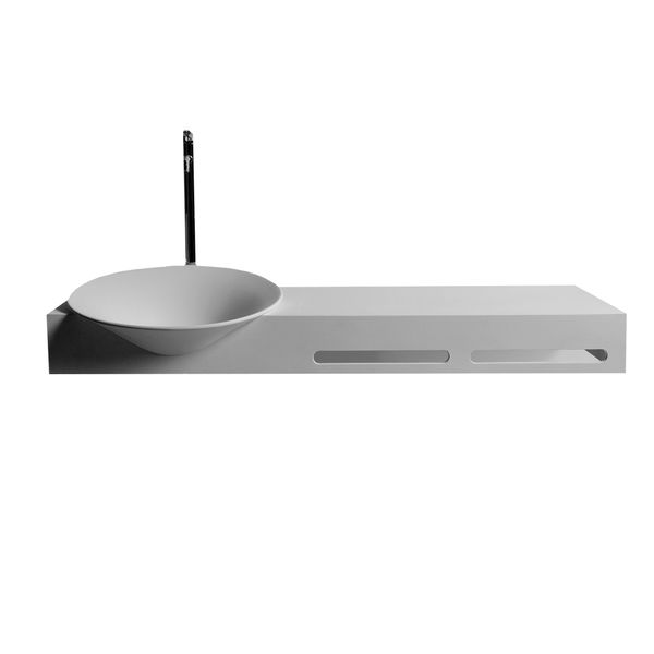 Bathroom Solid Surface Stone Wall hung Sink Fashionable Cloakroom Single Basin RS3890-1
Bathroom Solid Surface Stone Wall hung Sink Fashionable Cloakroom Single Basin RS3890-1