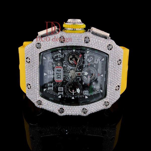 Hip Hop Buss Down VVS Moissanite Automatic Watch Luxury Hip hop Mechanical Wrist Watch For Men
Hip Hop Buss Down VVS Moissanite Automatic Watch Luxury Hip hop Mechanical Wrist Watch For Men