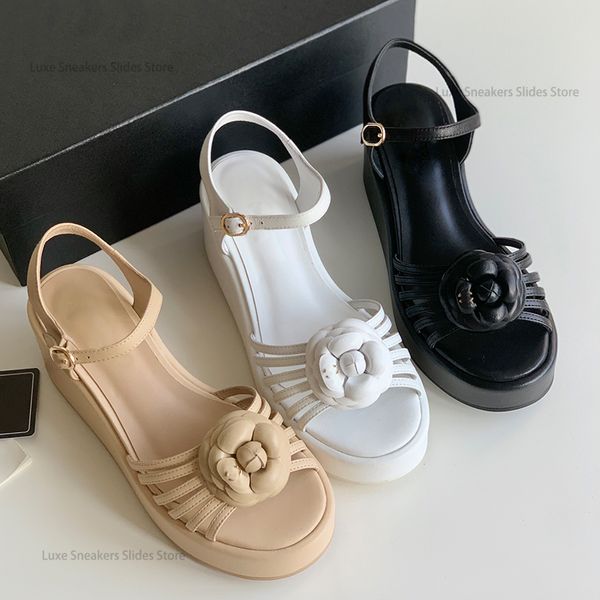 Women Platform Flower Sandals flats heels Sequined embellished opened round toe Casual shoes luxury designers factory footwear, White
Women Platform Flower Sandals flats heels Sequined embellished opened round toe Casual shoes luxury designers factory footwear, White