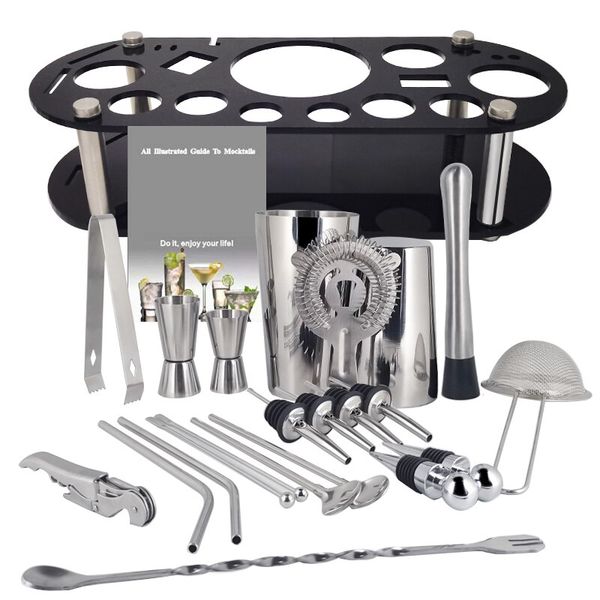 Boston Cocktail Shaker Bar Tools Wine Mixer Set Bartender Shaker Kit with Holder 750ml 600ml
Boston Cocktail Shaker Bar Tools Wine Mixer Set Bartender Shaker Kit with Holder 750ml 600ml