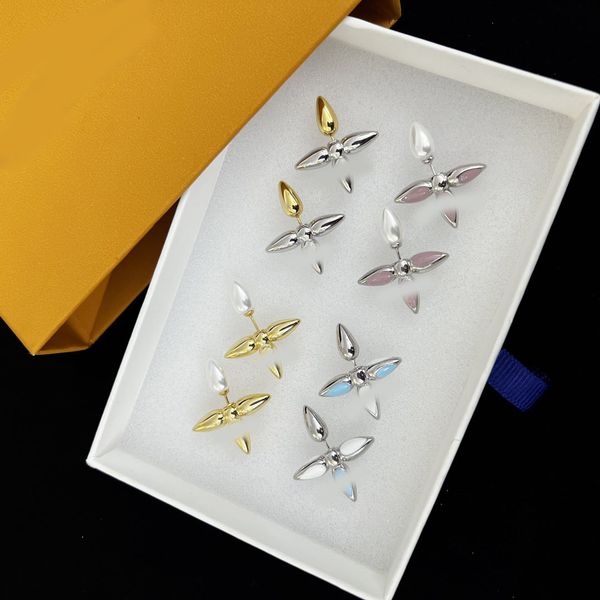 Luxury Blue Pink Gold Silver Plated Ear Stud Earring Brand Designer Stainless Steel Fashion Women Jewelry Accessories Wholesale With Box High Quality
Luxury Blue Pink Gold Silver Plated Ear Stud Earring Brand Designer Stainless Steel Fashion Women Jewelry Accessories Wholesale With Box High Quality