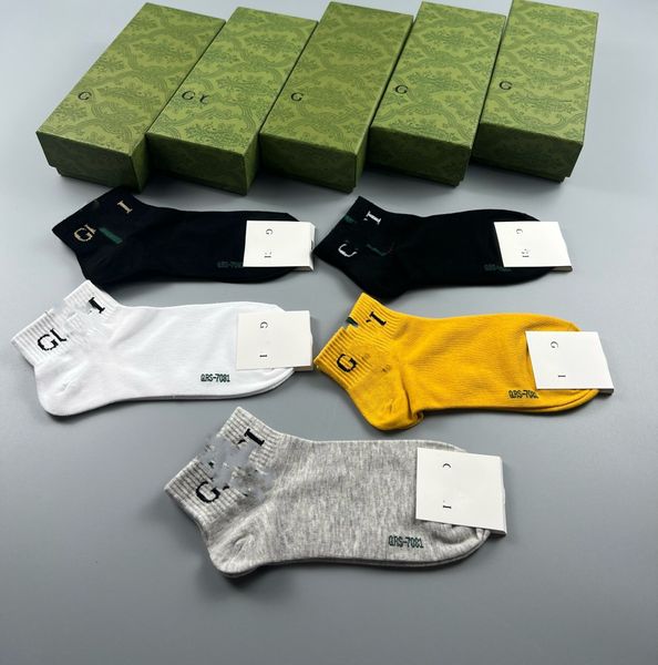

Designer Womens 2024 Socks Five Pair Luxe Sports Winter Letter PrintedSock Embroidery Cotton crazy socks for kids fox in socks