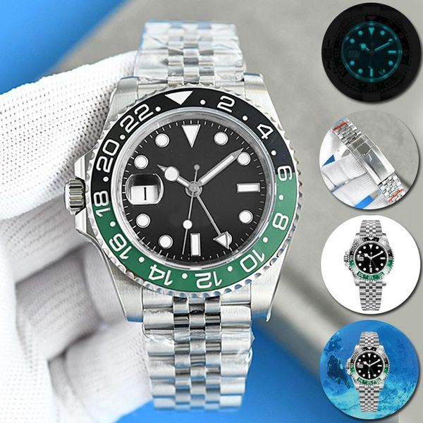 Men's Designer Automatic Watch Mechanical Watch gmt 40mm 904L Stainless Steel Classic Sapphire Luminous Watch Business Casual Montre de Luxe Gift Table
Men's Designer Automatic Watch Mechanical Watch gmt 40mm 904L Stainless Steel Classic Sapphire Luminous Watch Business Casual Montre de Luxe Gift Table