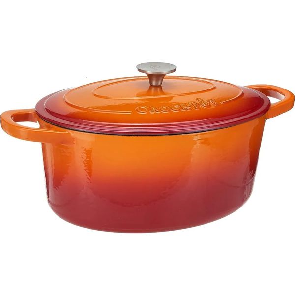 Orange Enamel Cast Iron Dutch Oven Pot with Dual Handle Lid - 2024 Kitchen Cookware
Orange Enamel Cast Iron Dutch Oven Pot with Dual Handle Lid - 2024 Kitchen Cookware