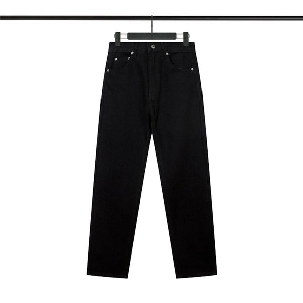 

Men's Jeans Hip Hop Retro Loose Embroidered Black jean Pants Topstoney Men Women Couple Casual High Waist Wide Trousers 261#, Black-261#