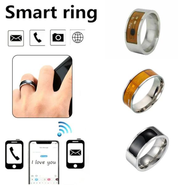 

Unisex NFC Smart Ring Titanium Steel Women Men's Creative Jewelry Magic Band Size 7-12 For Android IOS Mobile Phone Jewelry Fashion Accessories Gifts Wholesale