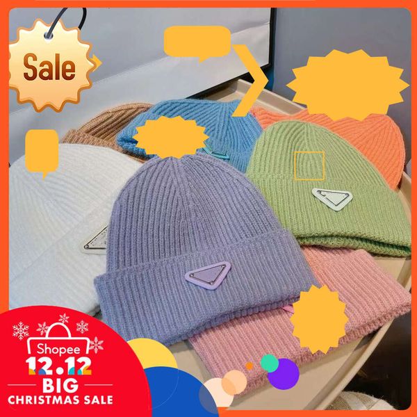 

2Ball Caps Fashion Luxury beanies designer Winter Bean men women design knit hats fall woolen cap letter jacquard Unisex 100% Cashmere letter leisure Skull6w