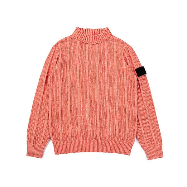 

Men's Sweaters Fall Winter High End Designer Knitwear Men Classic Casual Stripe Pullovers Mens Business Brand Soft Warm knitting turtleneck ST0NE-23823, Gray