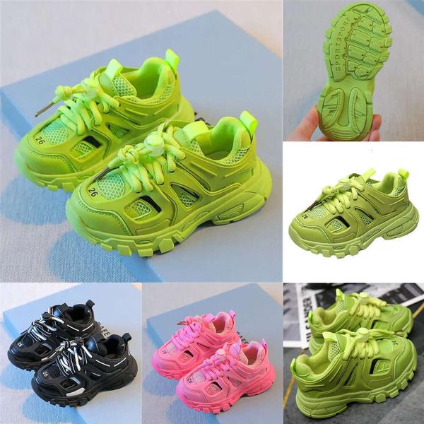 

Spring Autumn Children's Boys Girls Sports Shoes Breathable Kids Baby Casual Sneakers Fashion Athletic Shoe Cute Shoes, Green