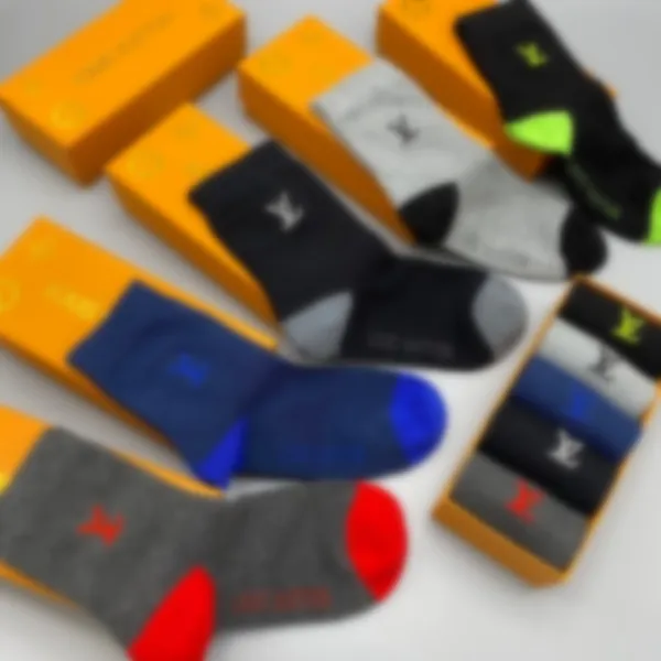 

socks for men Womens socks designer sock Five pairs of stylish pure cotton socks sports letter printed socks Soft and comfortable breathable with box