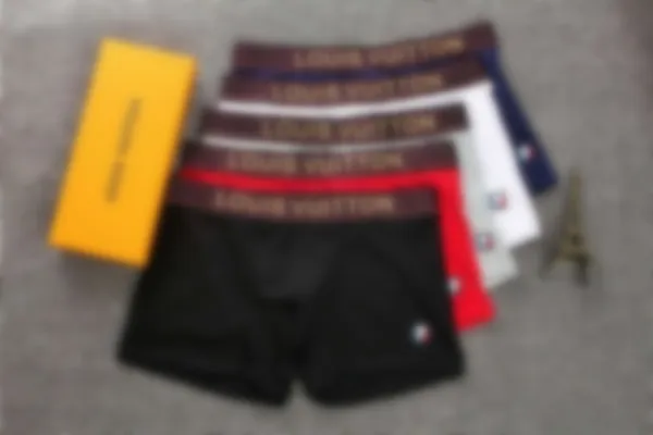 

boxers for men New Pure Cotton Men Underpants Designer Soft Breathable Printed Boxers Shorts Male Sexy Underwear 3 pieces/box, #4color random