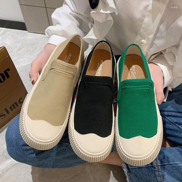 Canvas Women's Thick-soled Shoes Casual 116 Loafers Design Sense Sneakers Slip-on Flat-bottom Platform 615, Beige-2
Canvas Women's Thick-soled Shoes Casual 116 Loafers Design Sense Sneakers Slip-on Flat-bottom Platform 615, Beige-2