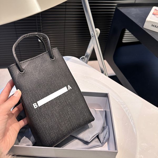 

Luxury Phone Shoulder Bag Black Crossbody Classic Letter Purses Wallet Man Women Mini Handbags Designers Bags with Original Box