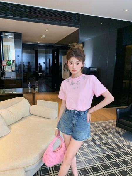 women lady summer t shirt tee shirt tops star blingbling casual cotton fashion all match factory whole price MM1290, Black
women lady summer t shirt tee shirt tops star blingbling casual cotton fashion all match factory whole price MM1290, Black