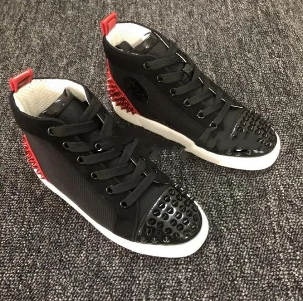 

2023 New Kids Designer Red Bottoms Casual Shoes Loafere Rivets Low Studed Kid Designers Shoe Children Fashion Bottomes Trainers Casual Balck, #4