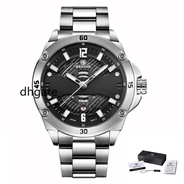 BENYAR 2019 Top Brand Quartz Gold Business Watch Men Clock Military Leather Male Watches Relogio Masculino, Khaki
BENYAR 2019 Top Brand Quartz Gold Business Watch Men Clock Military Leather Male Watches Relogio Masculino, Khaki