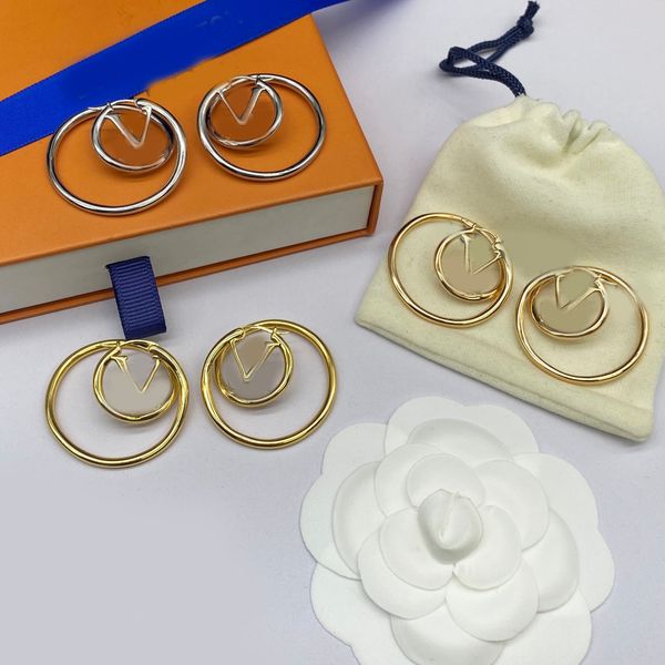 Punk Gold Silver Plated Spiral Circle Letter Ear Stud Earring Brand Designer Stainless Steel Fashion Women Jewelry Accessories Gift Wholesale With Box High Quality
Punk Gold Silver Plated Spiral Circle Letter Ear Stud Earring Brand Designer Stainless Steel Fashion Women Jewelry Accessories Gift Wholesale With Box High Quality