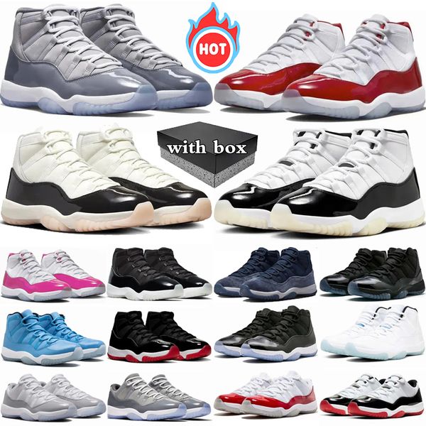 With box 11 Cherry Basketball Shoes Men Women 11s DMP pink Neapolitan Cement Grey Gratitude Cool Grey 25th Bred Mens Trainers Sport Sneakers, Color 13
With box 11 Cherry Basketball Shoes Men Women 11s DMP pink Neapolitan Cement Grey Gratitude Cool Grey 25th Bred Mens Trainers Sport Sneakers, Color 13