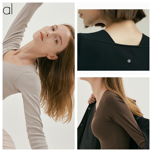 AL-102 Women's T-shirt Fitness Clothing Woman Long Sleeve Sports Workout Shirts Gym Tops Active Wear Yoga V-neck Clothes Ladies, Al packaging with logo & tag
AL-102 Women's T-shirt Fitness Clothing Woman Long Sleeve Sports Workout Shirts Gym Tops Active Wear Yoga V-neck Clothes Ladies, Al packaging with logo & tag