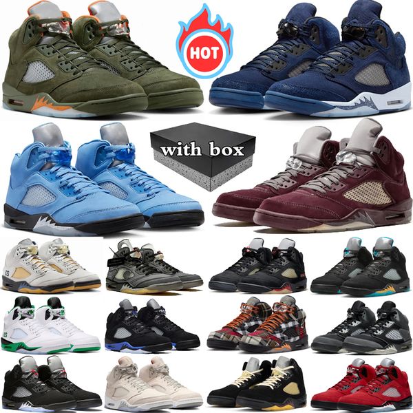 with box 5 basketball shoes mens 5s olive Georgetown UNC University Blue Muslin Aqua Burgundy Racer Blue Green Fire Red mens sport trainers sneakers 40-47, Color 8
with box 5 basketball shoes mens 5s olive Georgetown UNC University Blue Muslin Aqua Burgundy Racer Blue Green Fire Red mens sport trainers sneakers 40-47, Color 8