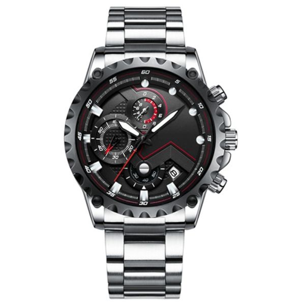 Fashion Mens Watches Top Brand Big Dial Military Quartz Waterproof Chronograph Watch Men, Red
Fashion Mens Watches Top Brand Big Dial Military Quartz Waterproof Chronograph Watch Men, Red