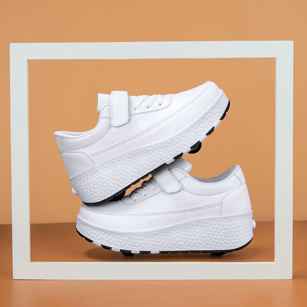 Outdoor Casual Fashion 2024 New Deformation Parkour Shoes Roller Shoes with Wheels Casual Sneakers, Black
Outdoor Casual Fashion 2024 New Deformation Parkour Shoes Roller Shoes with Wheels Casual Sneakers, Black