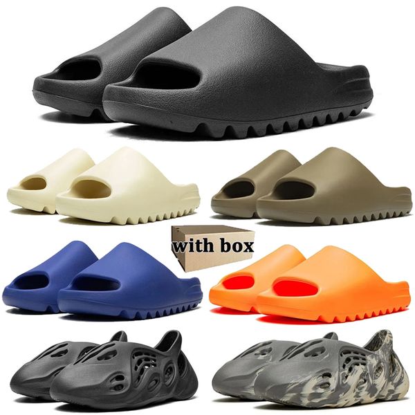 With box designer slippers men women slides Bone Black White Sand Earth Brown Glow Green Moon Gray mens fashion sandals summer outdoor shoes, Color 3
With box designer slippers men women slides Bone Black White Sand Earth Brown Glow Green Moon Gray mens fashion sandals summer outdoor shoes, Color 3