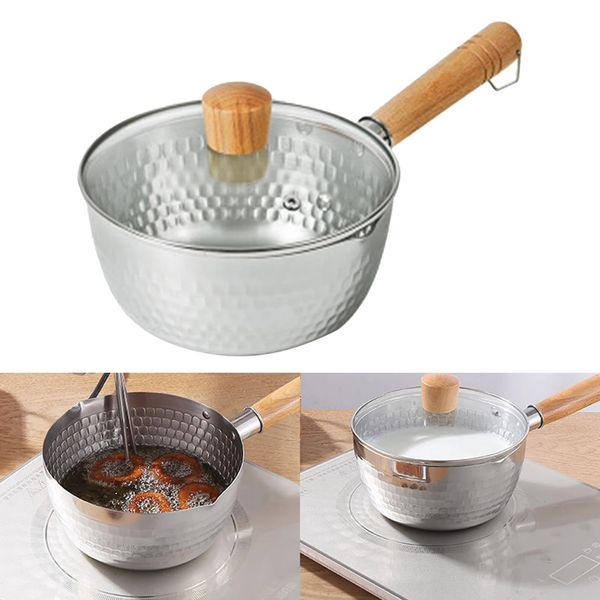 Japanese Food Grade Stainless Steel Snow Pan Milk Pot Thickened Household Baby Supplementary Hammer Pattern Soup 240308, Brown
Japanese Food Grade Stainless Steel Snow Pan Milk Pot Thickened Household Baby Supplementary Hammer Pattern Soup 240308, Brown